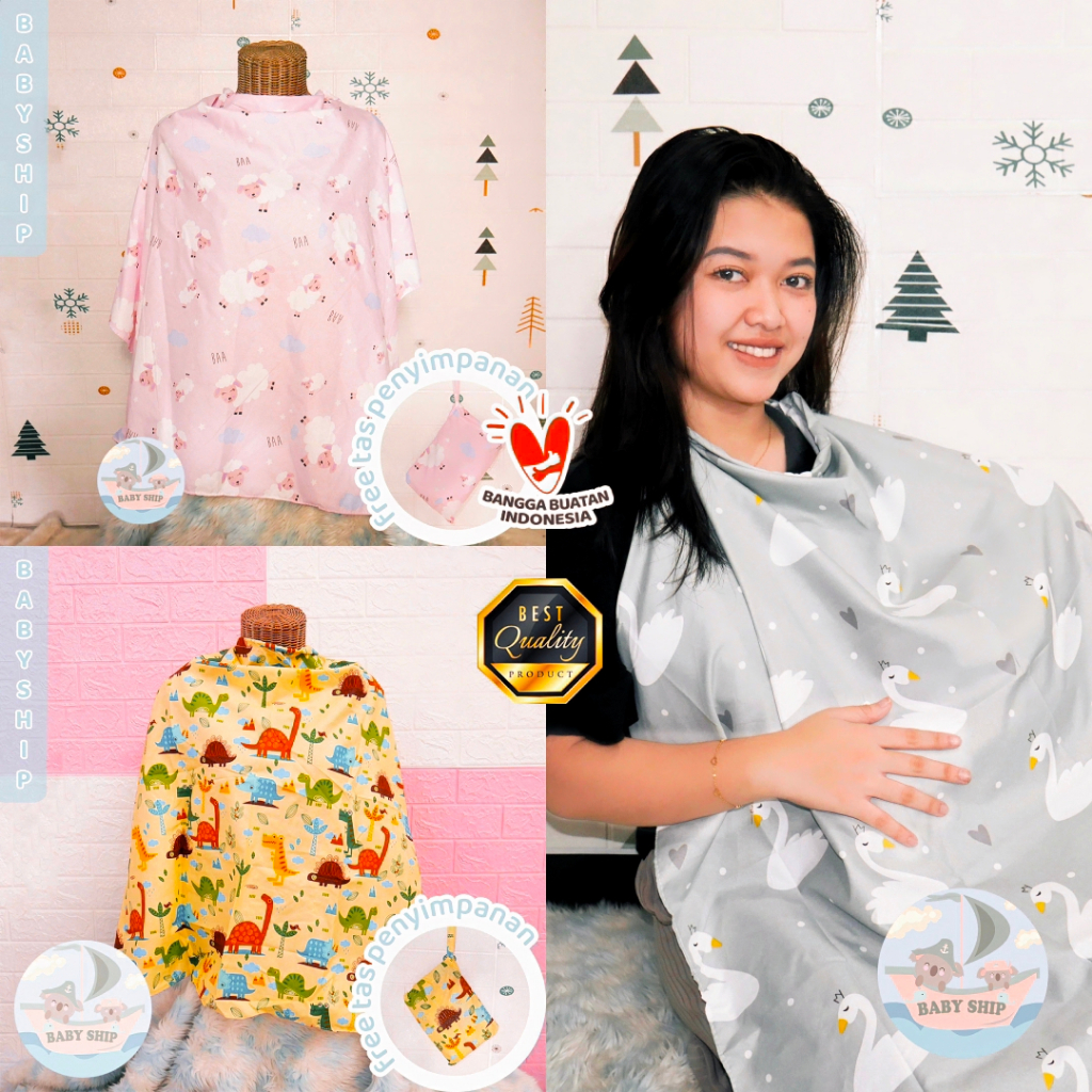 Apron Menyusui / Nursing Cover / Pelindung Ibu Menyusui