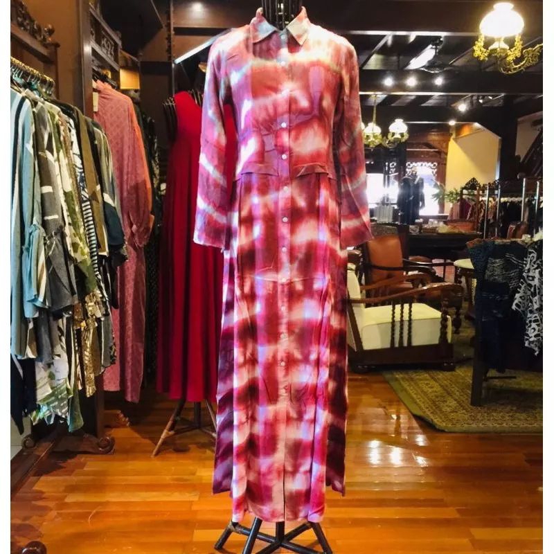 Laguna Dress Rayon by Dian Pelangi LIMITED EDITION Busana Muslim Maxi Gamis Kaftan Abaya Gaun Outfit