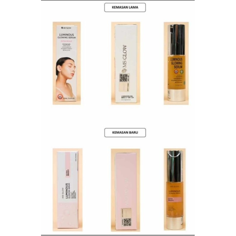 ( KEMASAN TERBARU)MS GLOW Serum Luminous Ms Glow Luminous Serum Ms glow Terbaru