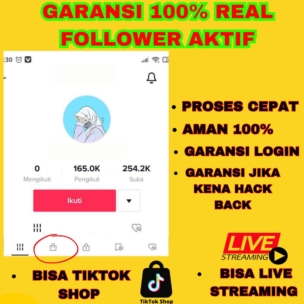 Jual Akun Account Toktok Tt Tiktok