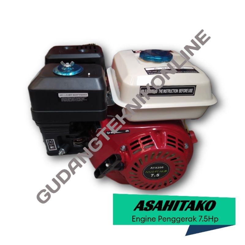 Mesin Penggerak 7.5Hp 3.6Liter 4 Tak ATX200 ASAHITAKO / Gasoline Bensin Engine 4Tak 7.5 Hp 3.6 Liter ATX 200 ASAHITAKO