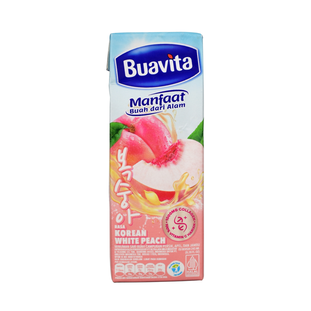 

MINUMAN SARI BUAH BUAVITA KOREAN PEACH 245 ML