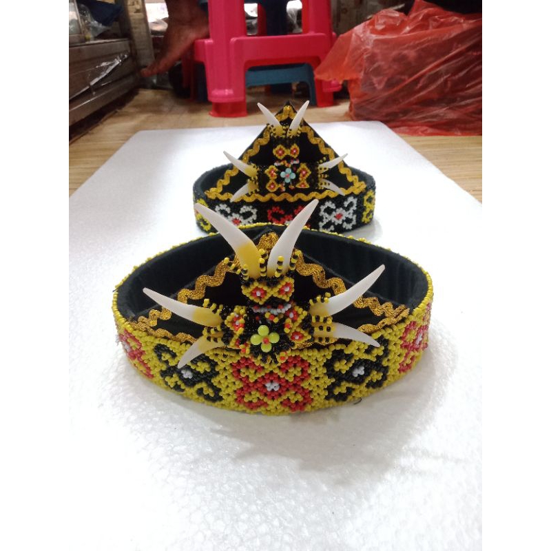 TOPI ADAT DAYAK AKSESORIS KHAS DAYAK KALIMANTAN