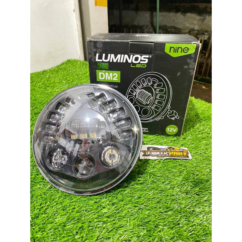 daymaker 7inci luminos kwalitas bgus pnp batok ninja vixion mp tiger scorpio