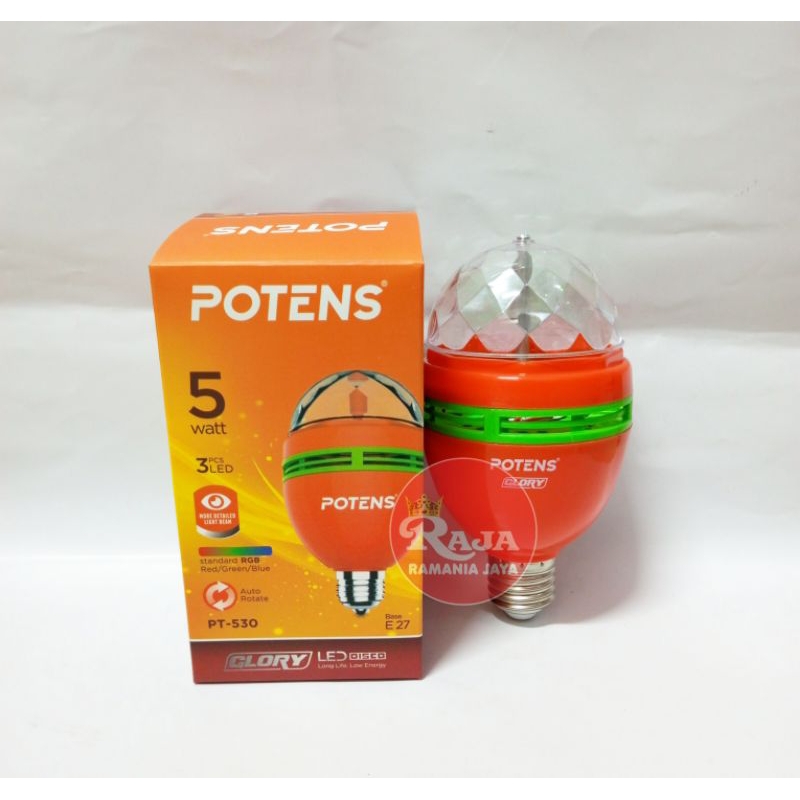 Lampu Disco LED Berkualitas Potens Glory RGB SNI