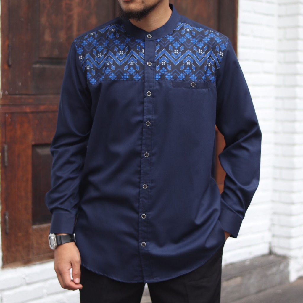 Baju koko Pria dewasa Kurta Kemko Toyobo Sublime Batik Motif KDM