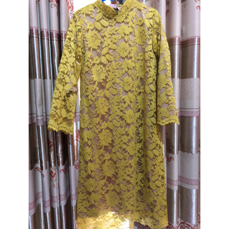 Kebaya Ada Puring Terpisah, Size S/M ,warna Lemon cantik
