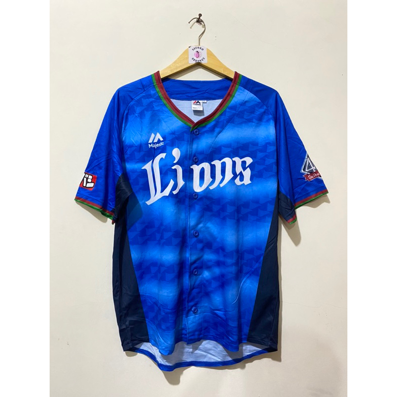 Jersey Saitama Seibu Lions Japan Baseball Majestic Athlethic