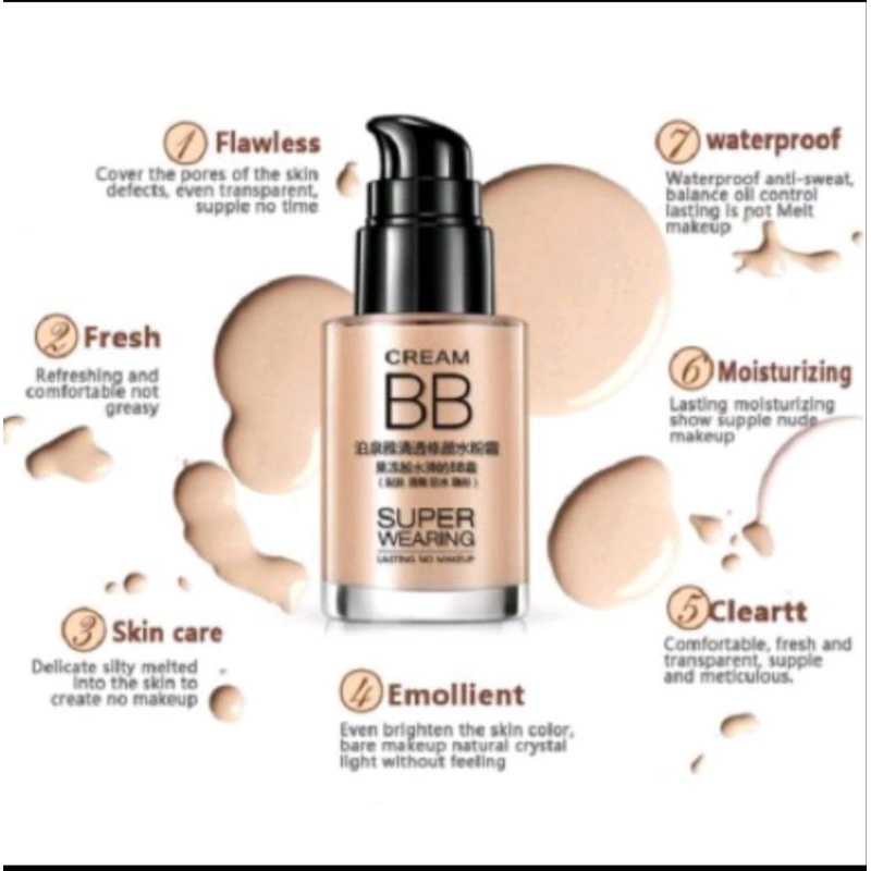 LAMEILA BB Cream Super Moisturizing Liquid Foundation Makeup Base LA050