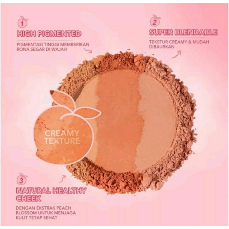 YOU The Simplicity Flush Blush | Natural Face Cheek - Kemasan Baru