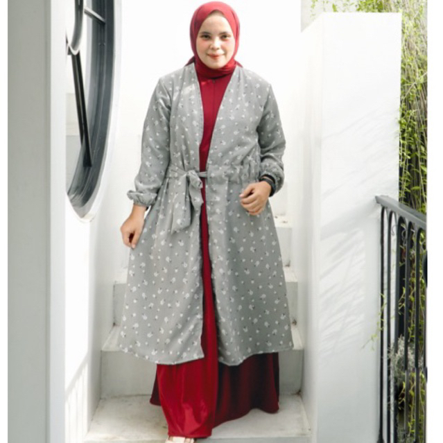 GAMIS SET DEWASA INNER DRESS SPANDEK JERSEY DAN OUTER CRINCKLE PREMIUM