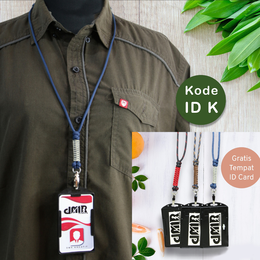 

Lanyard ID Card ID Card Holder Custom Name Tag Gantungan Nametag Tali Tempat Tali Lanyard Kalung ID Card Holder ID Cart Tanda Pengenal Lanyard Gantungan Kalung Name Tag Tali Paracord Prusik Kode ID K DMR Kreatif