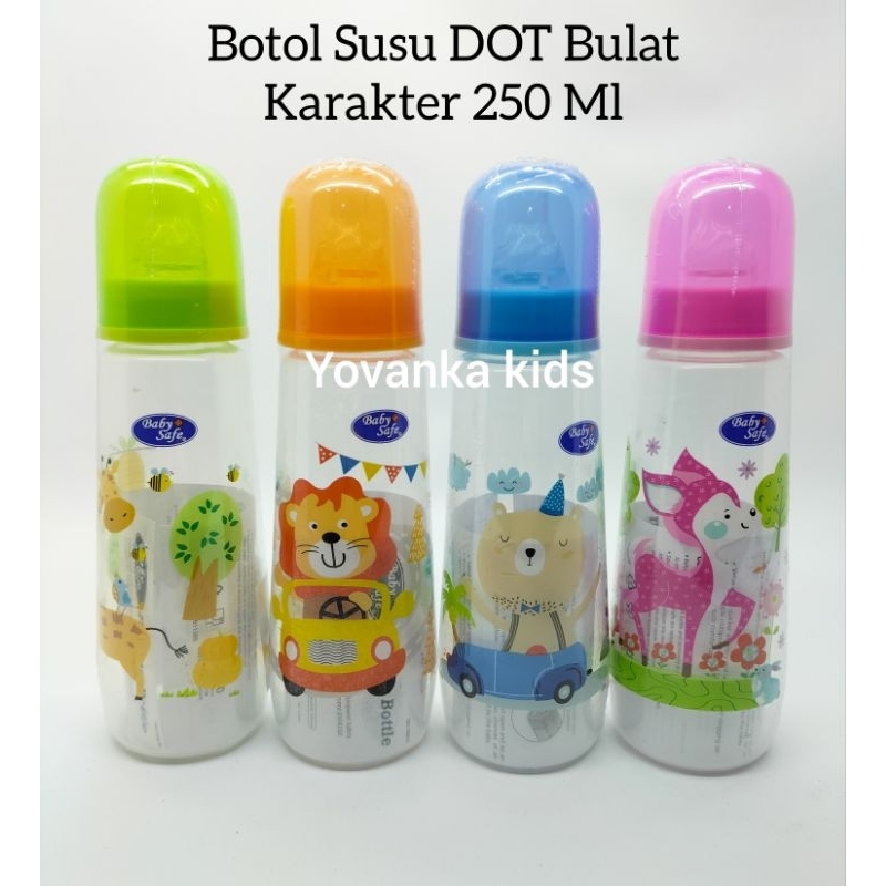 Botol Susu Baby Safe 240 Ml Dot Silikon Lembut BPA free JS 002