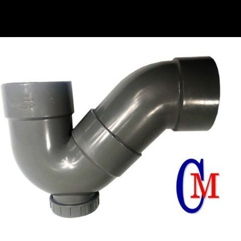 P-Trap 1 1/2" inch PVC Merk CM Taiwan