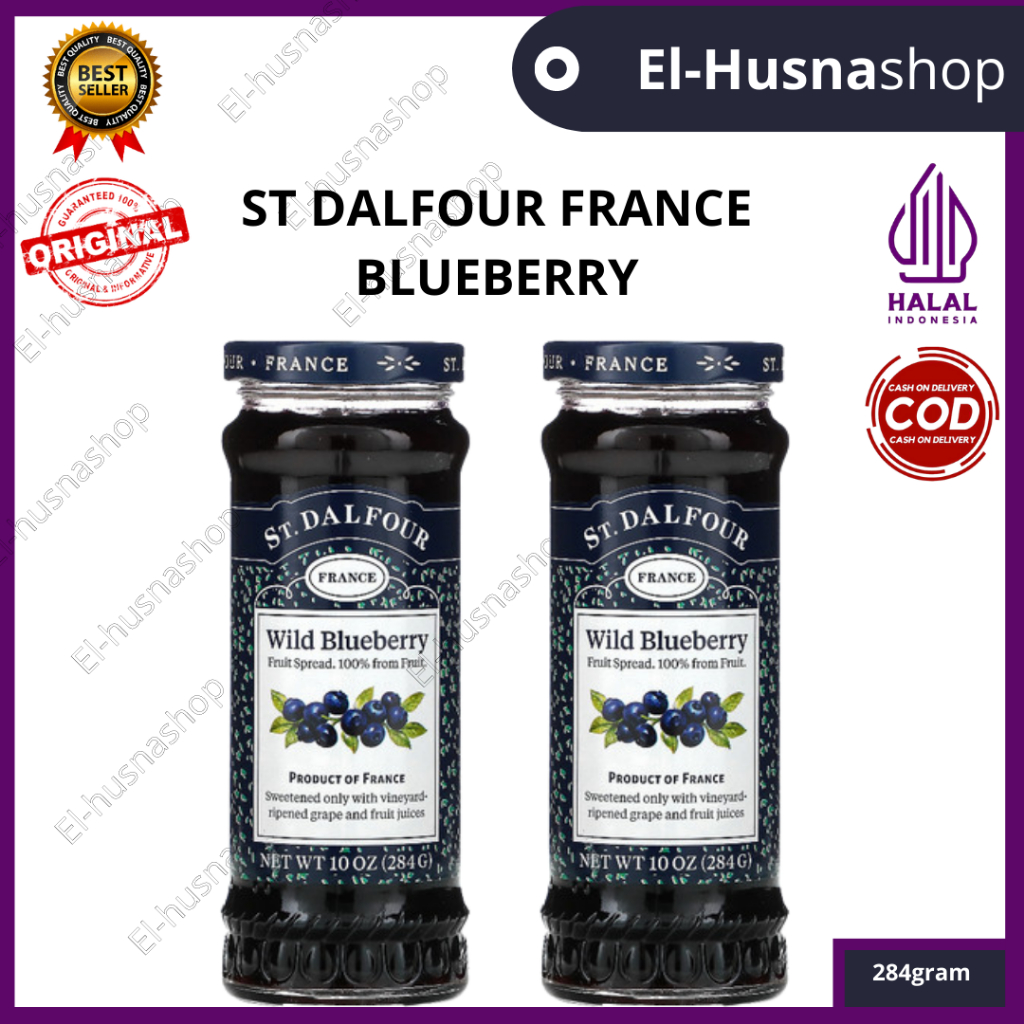 

St Dalfour Selai Rasa Blueberry Isi 284gram Fruit Spread Original