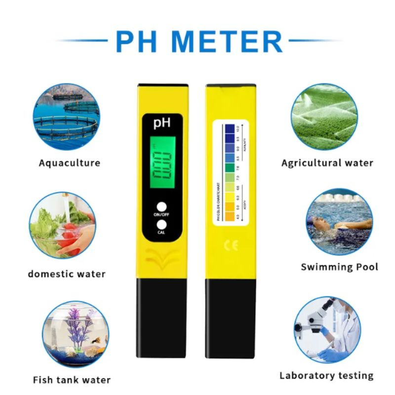 Digital PH Meter Alat ukur kadar asam basa atau normal air akuarium - PH Meter