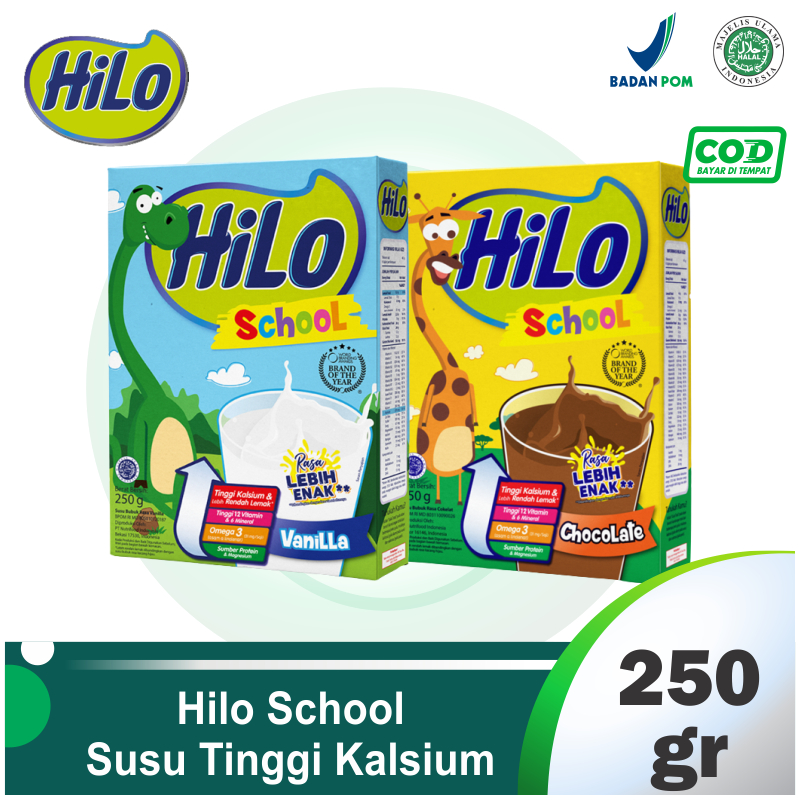 

HiLo School 250 gram - Susu Tinggi Kalsium Rendah Lemak