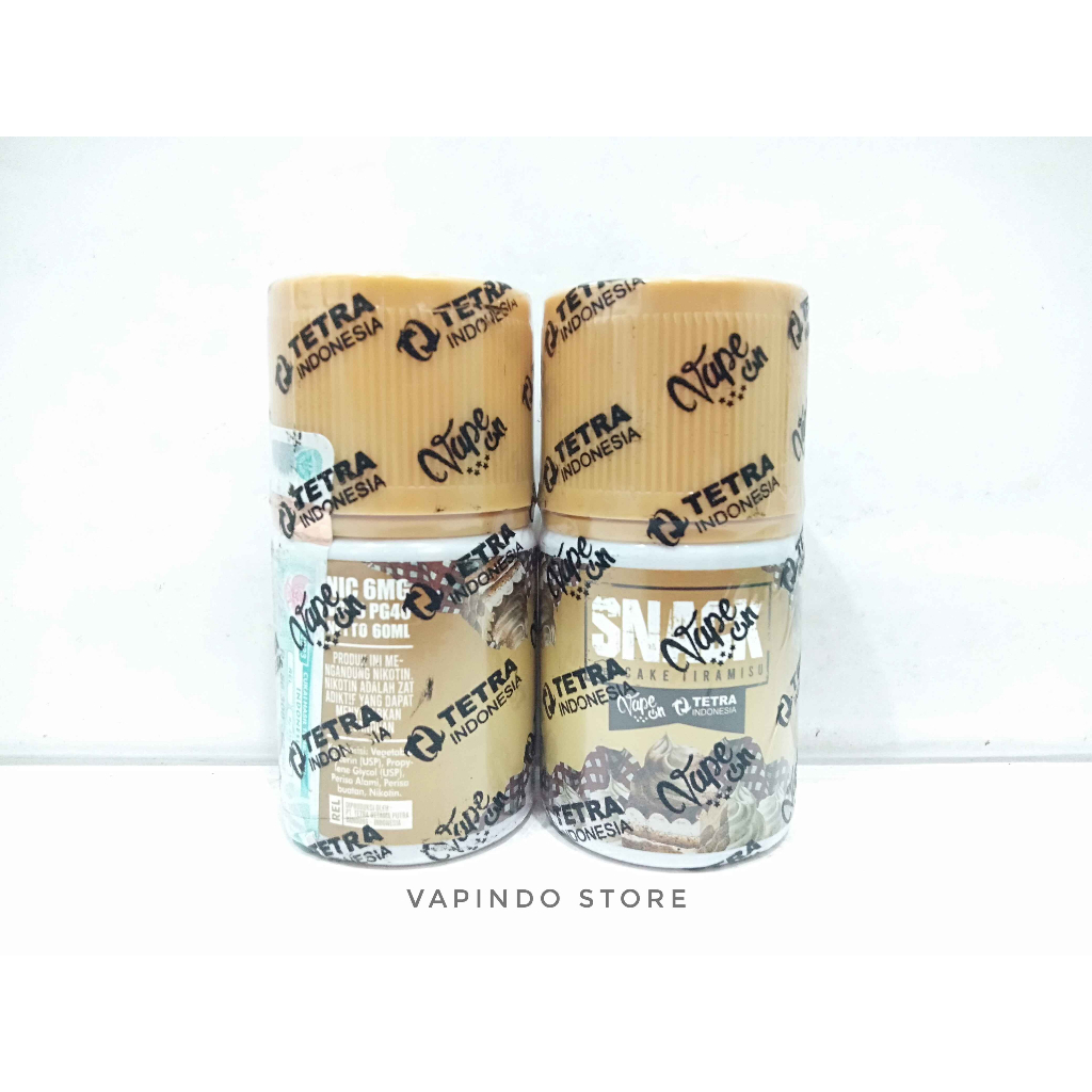 NIC 6MG TETRA SNACK V4 CAKE TIRAMISU 60ML BY TETRA X VAPE ON