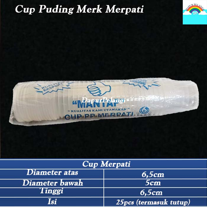 Cup Puding/Gelas Puding Plastik/Cup Selai/Merpati Cup