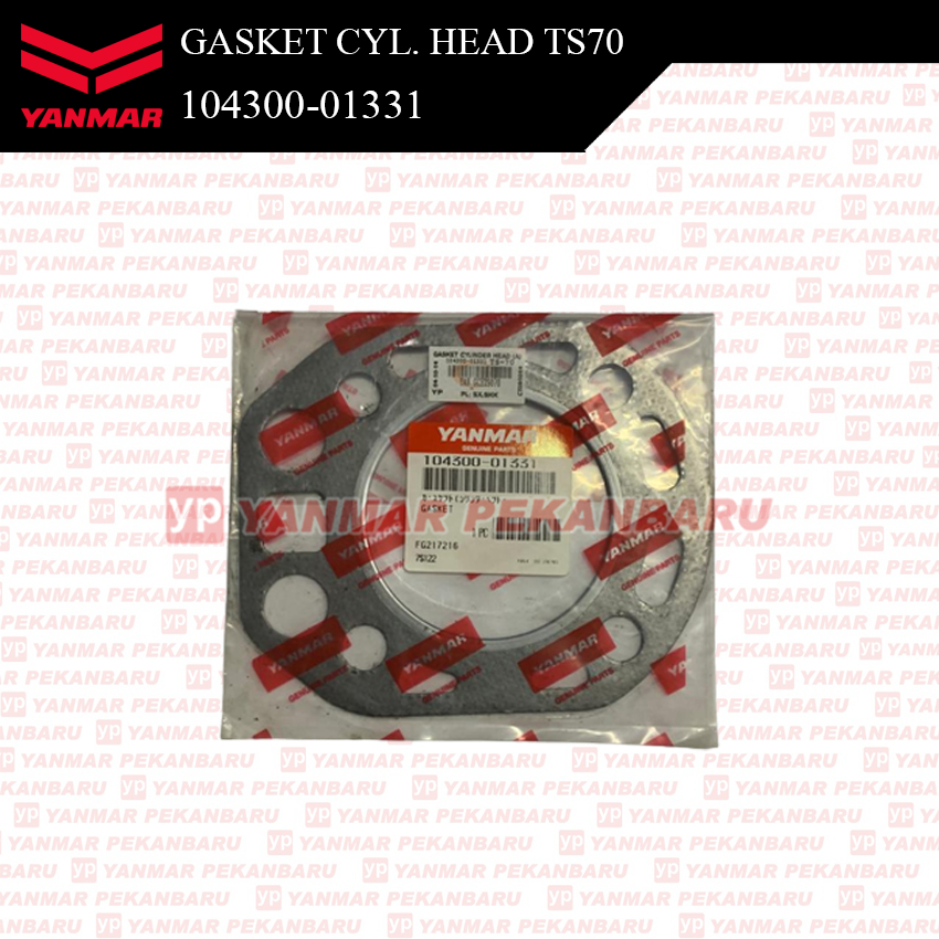 TS70 TS80 GASKET PACKING CYLINDER HEAD DEKSEL YANMAR 104300-01331 ORIGINAL ASLI