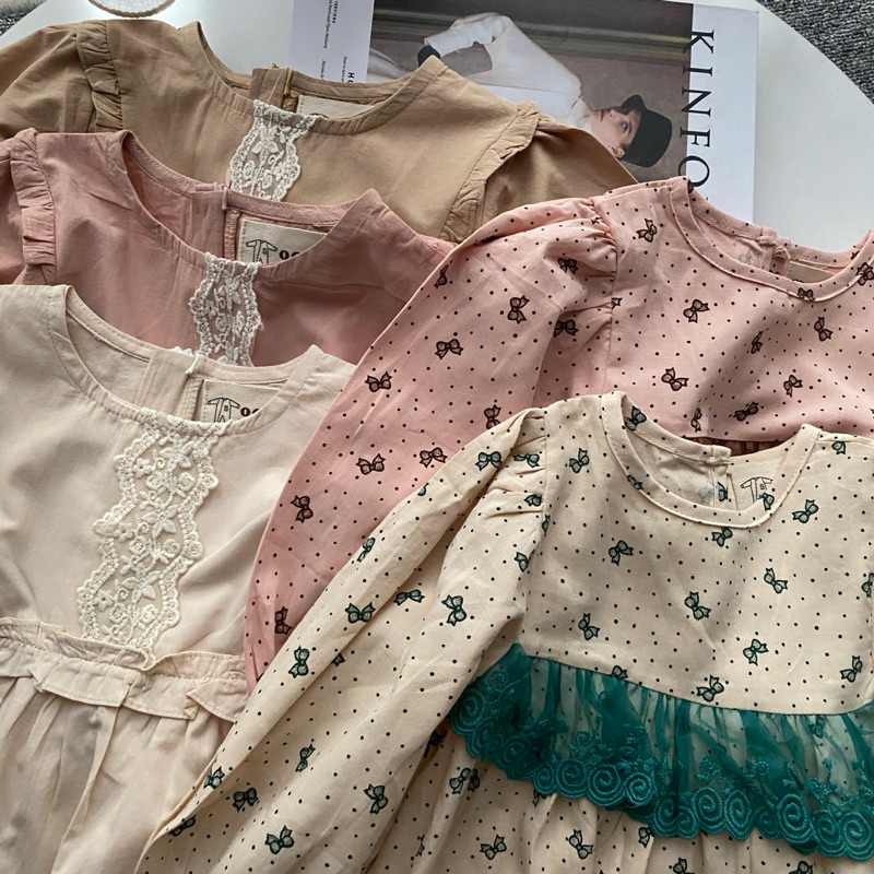 Poppyna dress lace | dress anak perempuan