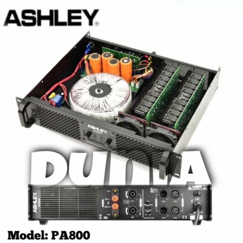 Power Ashley PA800 Original Amplifier Ashley PA 800 Class H