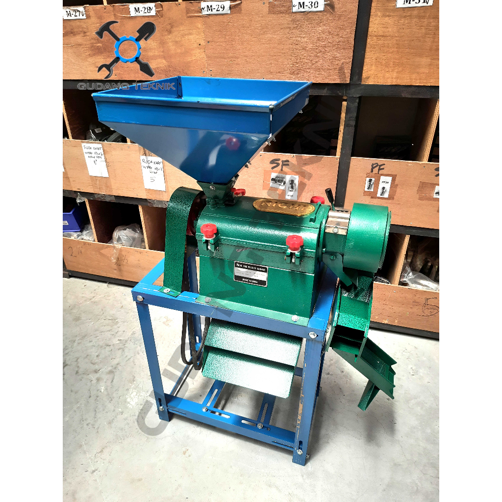 Mesin Penggiling Padi RICHI KD350 / Rice Polisher Beras Kebi Mini KD 350 - Mesin Giling Poles Slep Selep Padi KD-350 RICHI