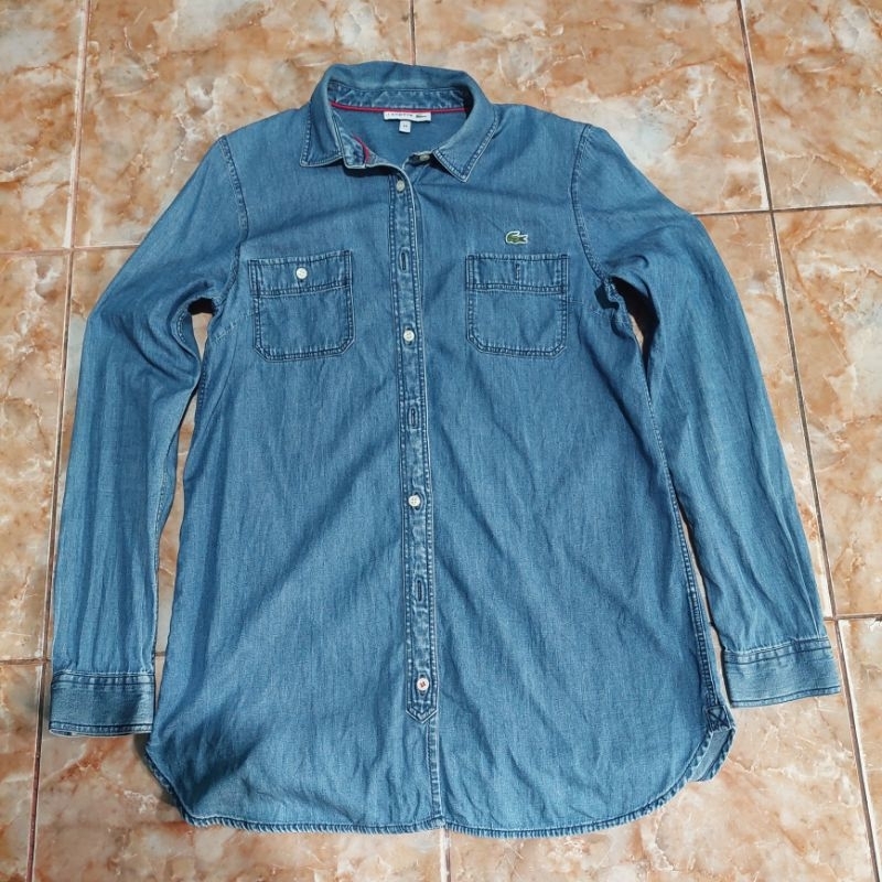 KEMEJA DENIM LACOSTE bekas