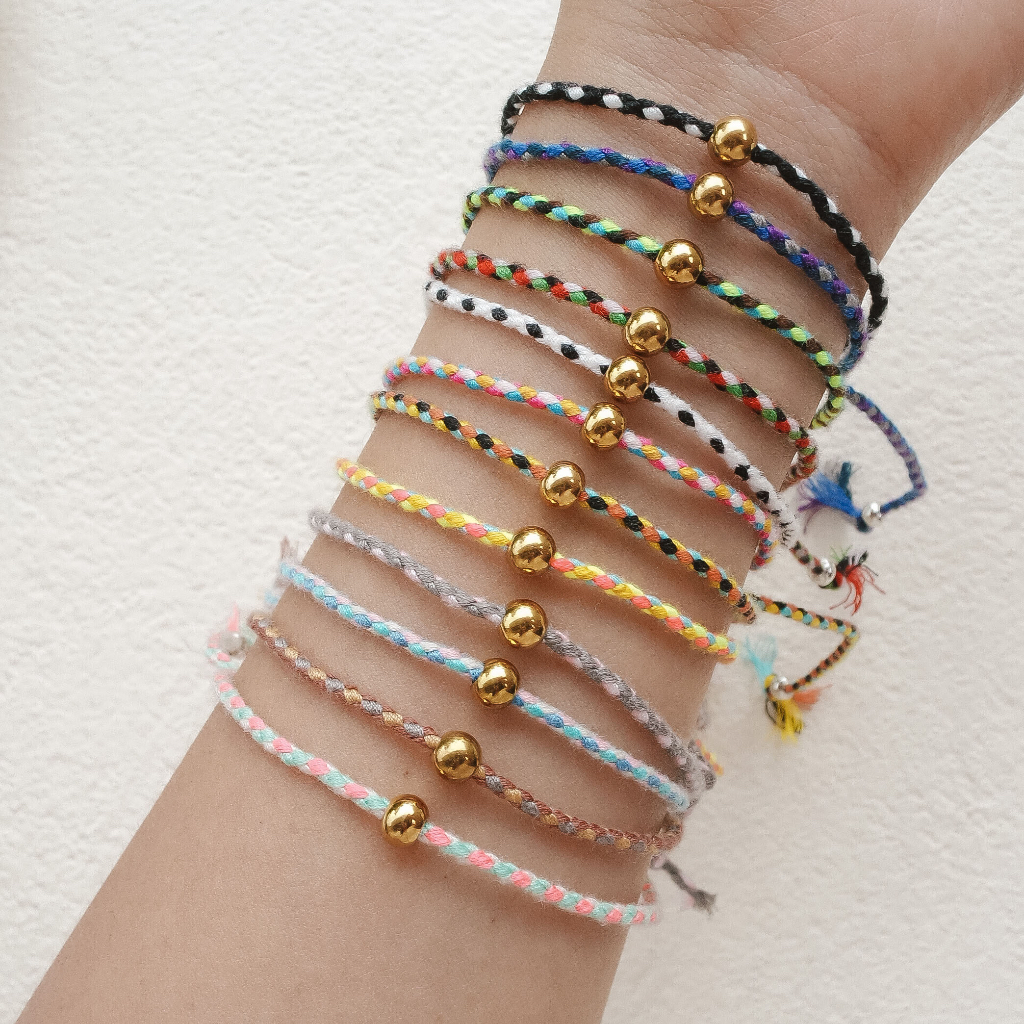 Make a wish bracelet / ANKLET / GELANG KAKI / GELANG TALI - ANTI KARAT