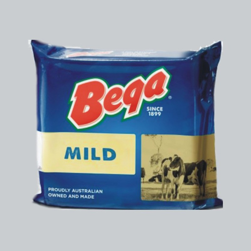 

Cheddar Cheese Mild Bega / Keju Cheddar Mild Bega - 250 Gram