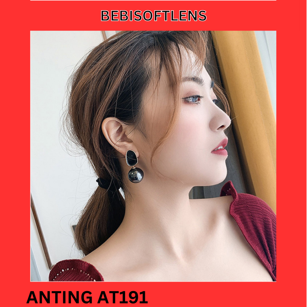 Anting AT191 Perak / Silver S925 Anting Unik Lucu Keren Fashion Wanita /Deluna /BB