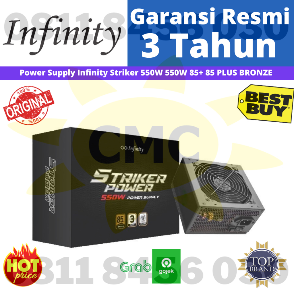 POWER SUPPLY PSU INFINITY STRIKER POWER 550 WATT 85+ EFFICIENCY