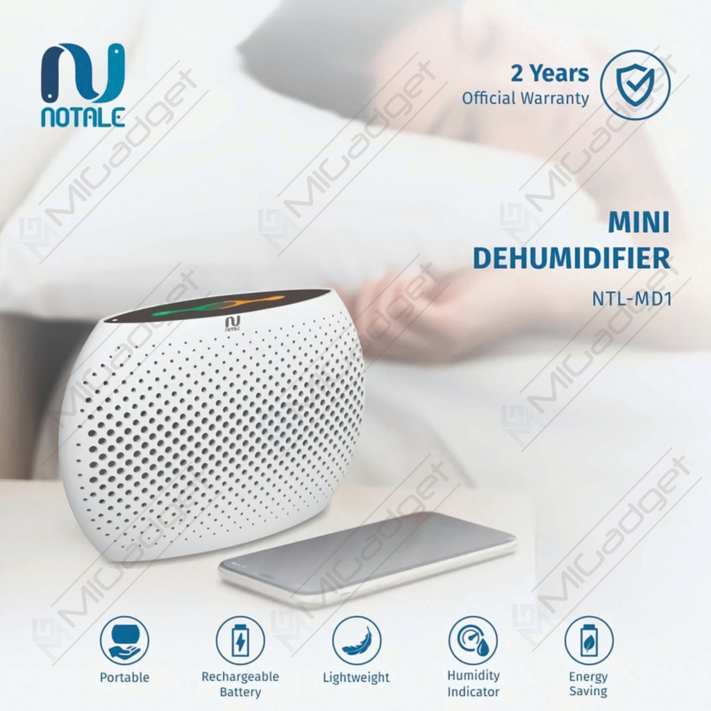 Notale Mini Dehumidifier Air Dryer Serap Kelembapan Dry Humidifier