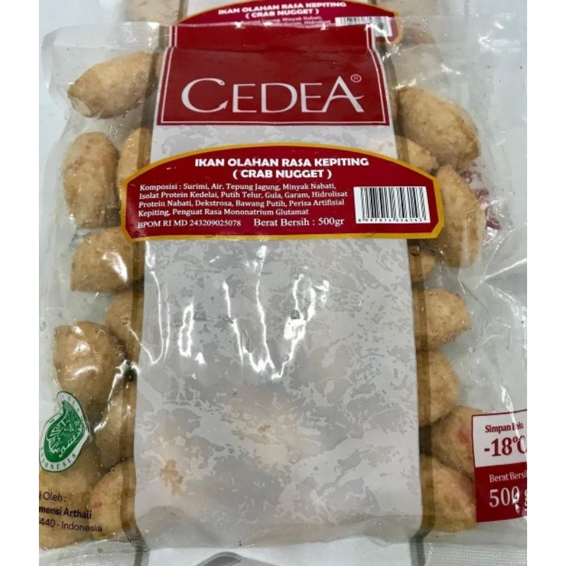 

Cedea Crab Nugget 500GR naget kepiting cedea