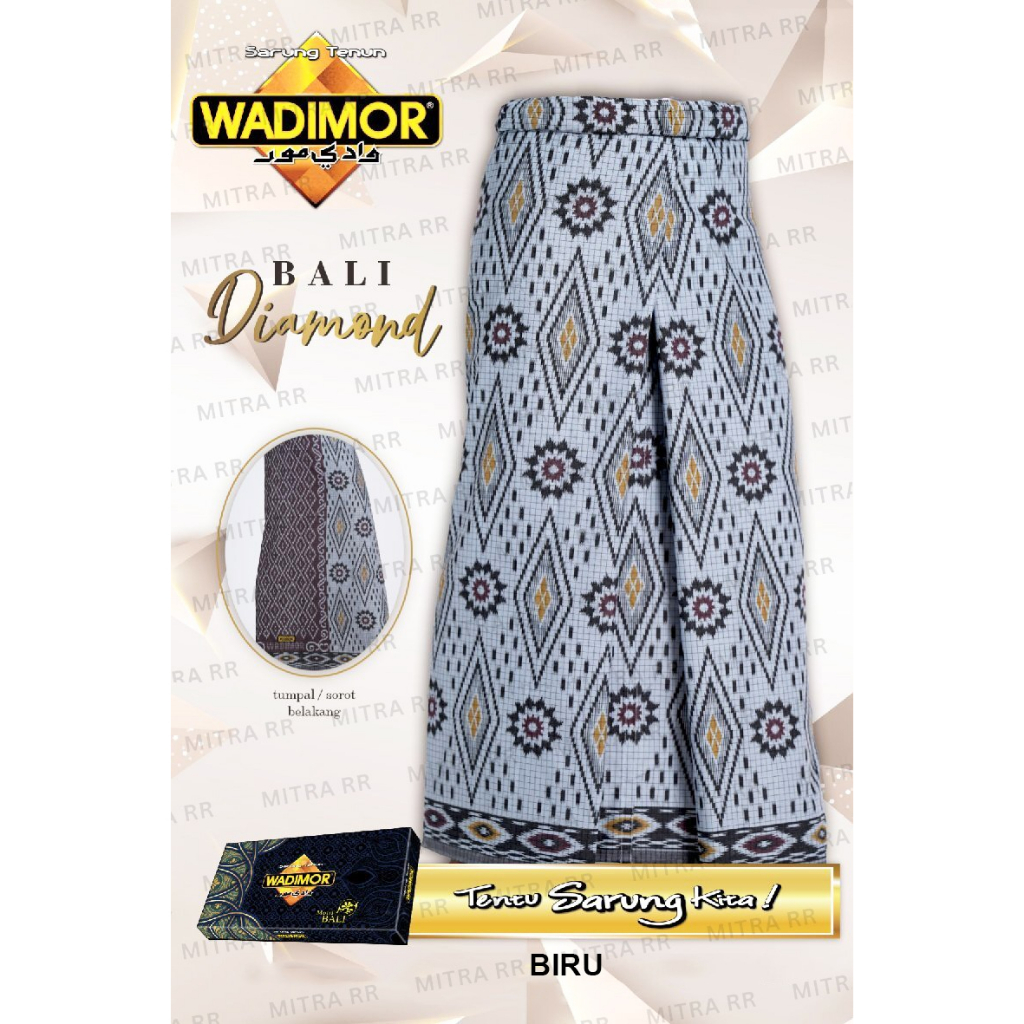 Sarung Wadimor Motif Bali Diamond | Sarung Tenun Dewasa Original | Sarung Tenun Dewasa Satuan Grosir