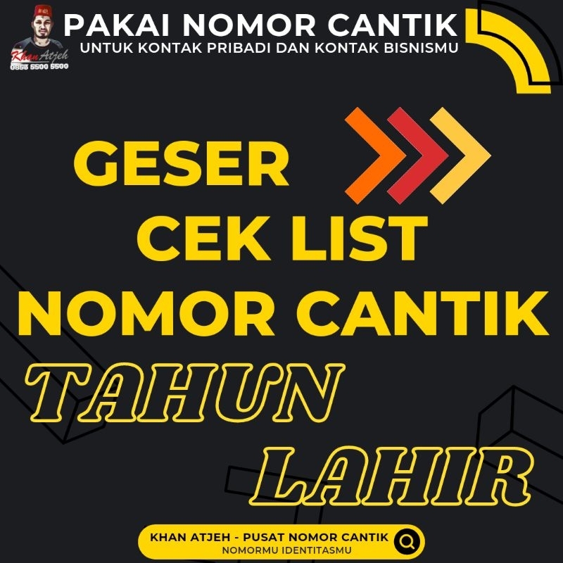 PROMO Nomor Cantik Kartu Perdana Telkomsel Kartu Simpati Tahun Lahir Tahun Kelahiran Tahun Peresmian