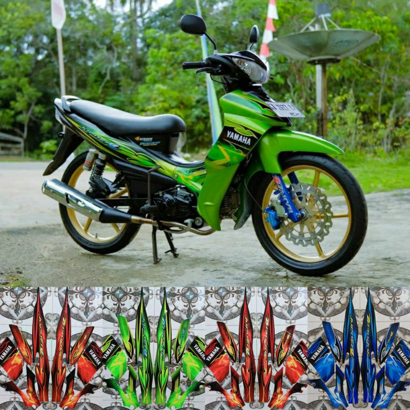 (Bisa COD) Sticker Jupiter z 2009 ORI Striping Yamaha Jupiter z 110 burung hantu