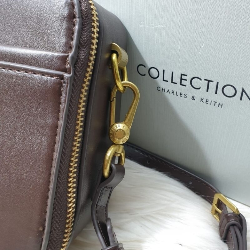 Tas double zip key premium / tas Ck double zip crossbody free box