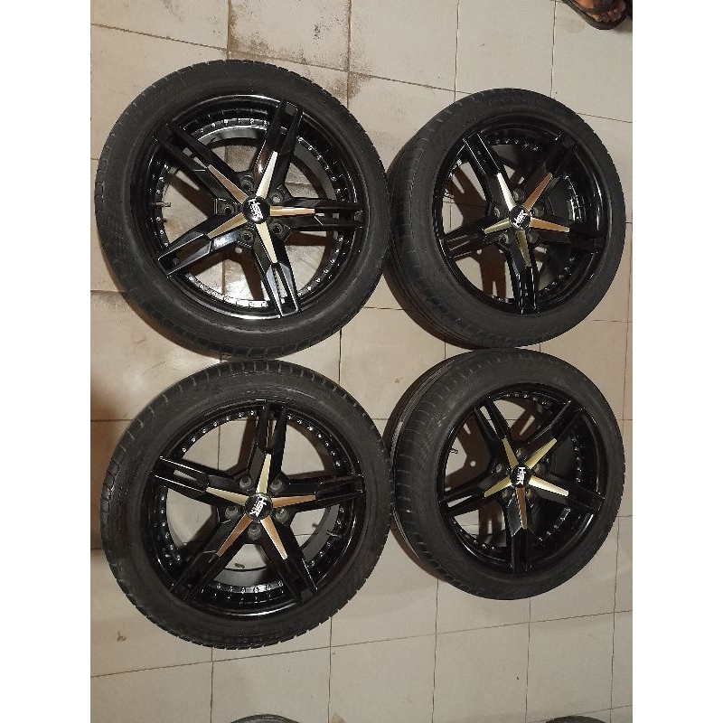 Velg Mobil Camry Dan Ban Bekas Copotan Ring 17 Velg Mobil Baut 5x114,3 Accord, Brv, Ertiga, Civic, E