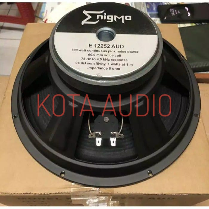 SPEAKER KOMPONEN ENIGMA E 12252 AUD / E12252AUD / E-12252 AUD 12 INCH