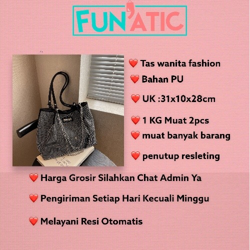 Funatic Tote Bag Wanita Manik Import Model Kekinian Fashion Korea FA1115