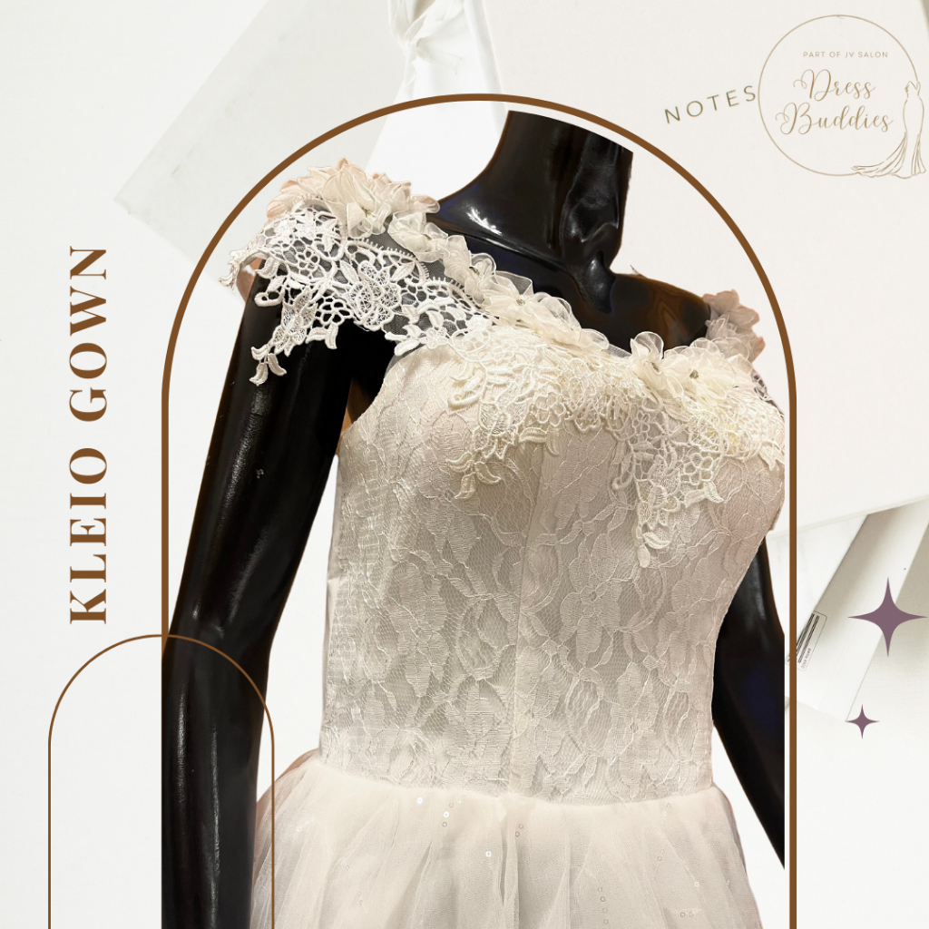 Kleio Gown | Gaun Pengantin Modern Minimalist Warna Putih Medium Size