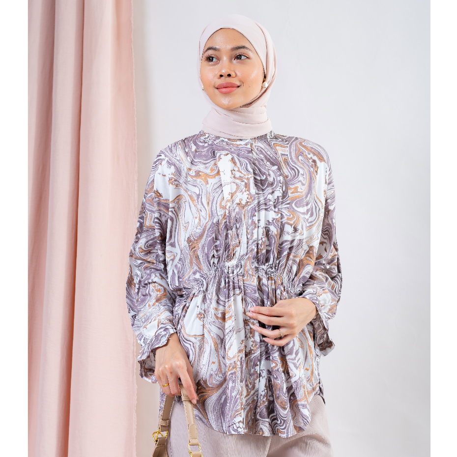 BLOUSE GLORY KEMEJA SHANGHAI RAYON MOTIF PREMIUM B660