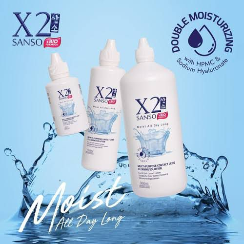 Lensza Cairan Softlen X2 Sanso + Bio Formula Solution 120 ml / Pembersih Soflen X2