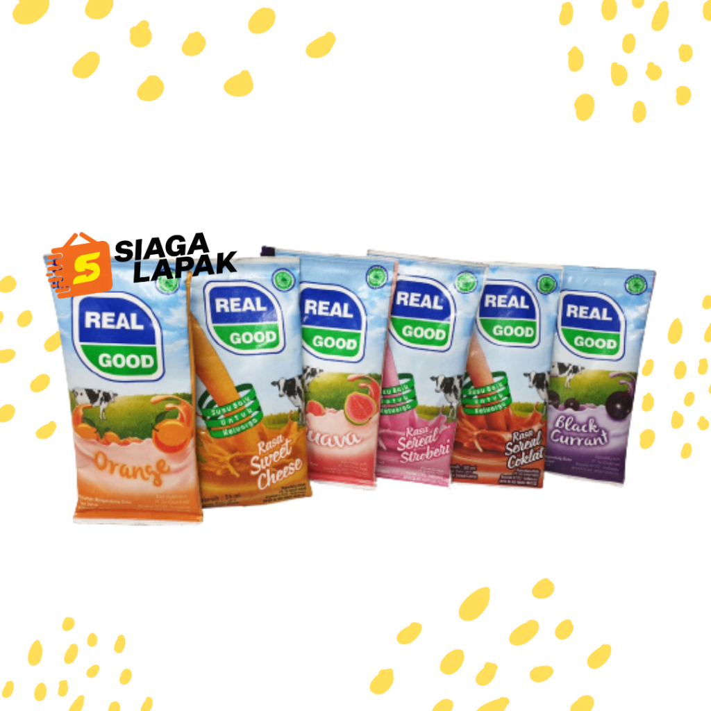 Real Good 50ml 1 DUS KARTON Susu Bantal Aneka Rasa
