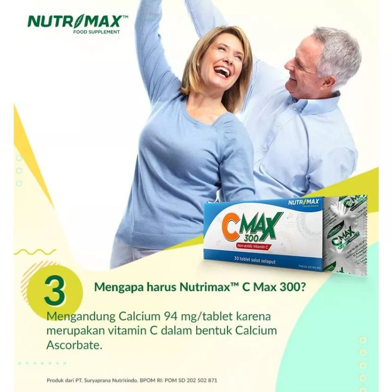 NUTRIMAX FOOD SUPPLEMENT C MAX 300