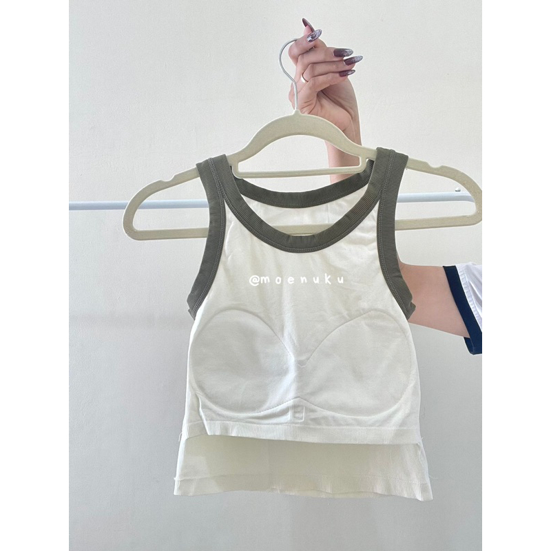 Tanktop atasan crop singlet korean style