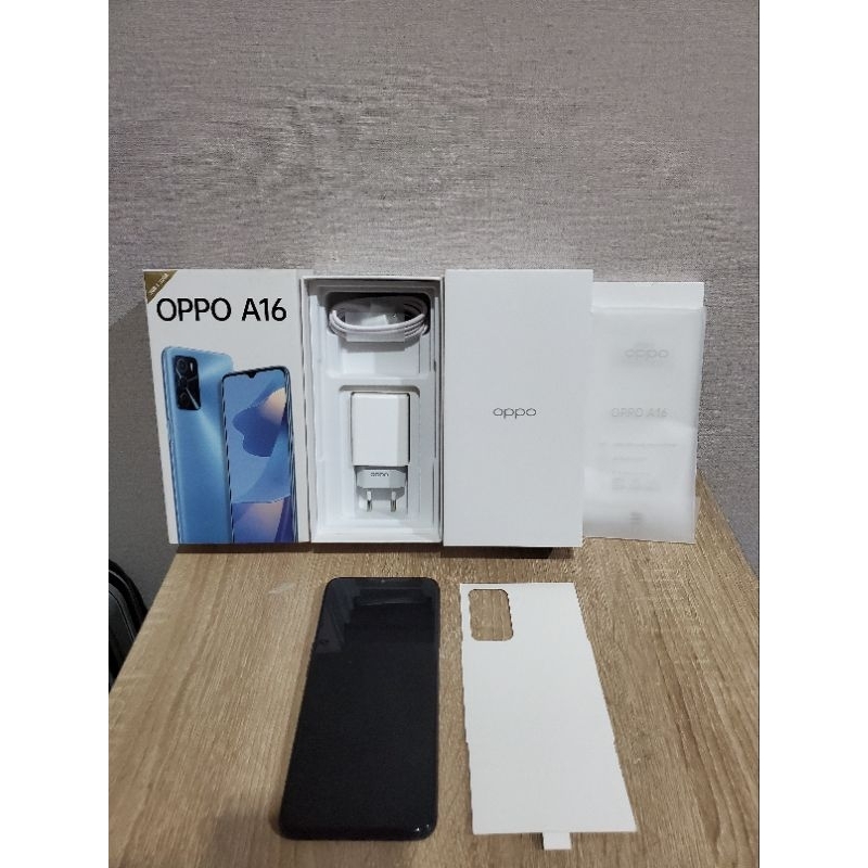 OPPO A16 RAM 4/64GB EX RESMI OPPO SECOND FULLSET NO MINUS