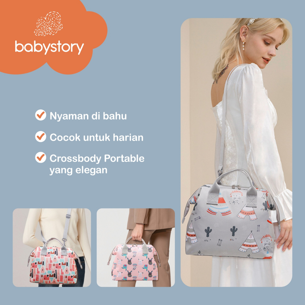 TAS BAYI WATERPROOF BACKPACK/TAS PERLENGKAPAN BABY/RANSEL/TAS POPOK / DIAPER BAG/TAS MAMI/TAS WANITA