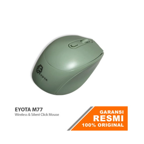 Mouse wireless eyota 2.4ghz optical 1600dpi silent for laptop pc cpu m77 m-77